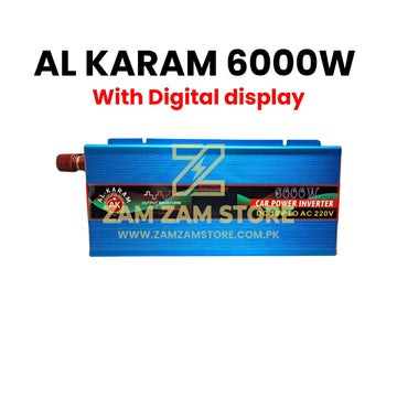 AL Karam 6000W Inverter | 12V DC to 220V AC with Display Screen - Zam Zam Store