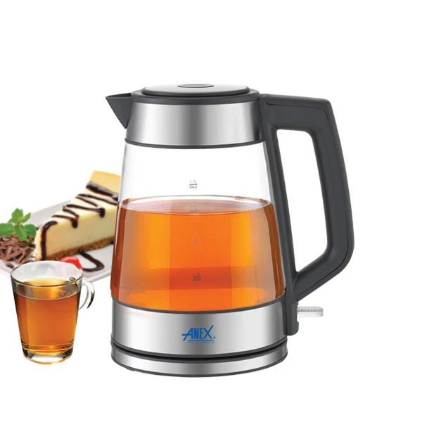 Anex AG-4070 Deluxe Glass Electric Kettle 1.7L - Zam Zam Store