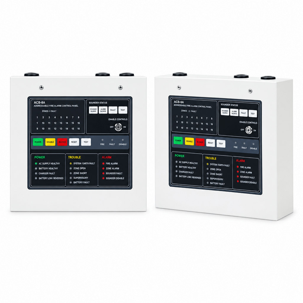 CERSE Italia Fire Alarm panle 4 zone with batteries - Zam Zam Store