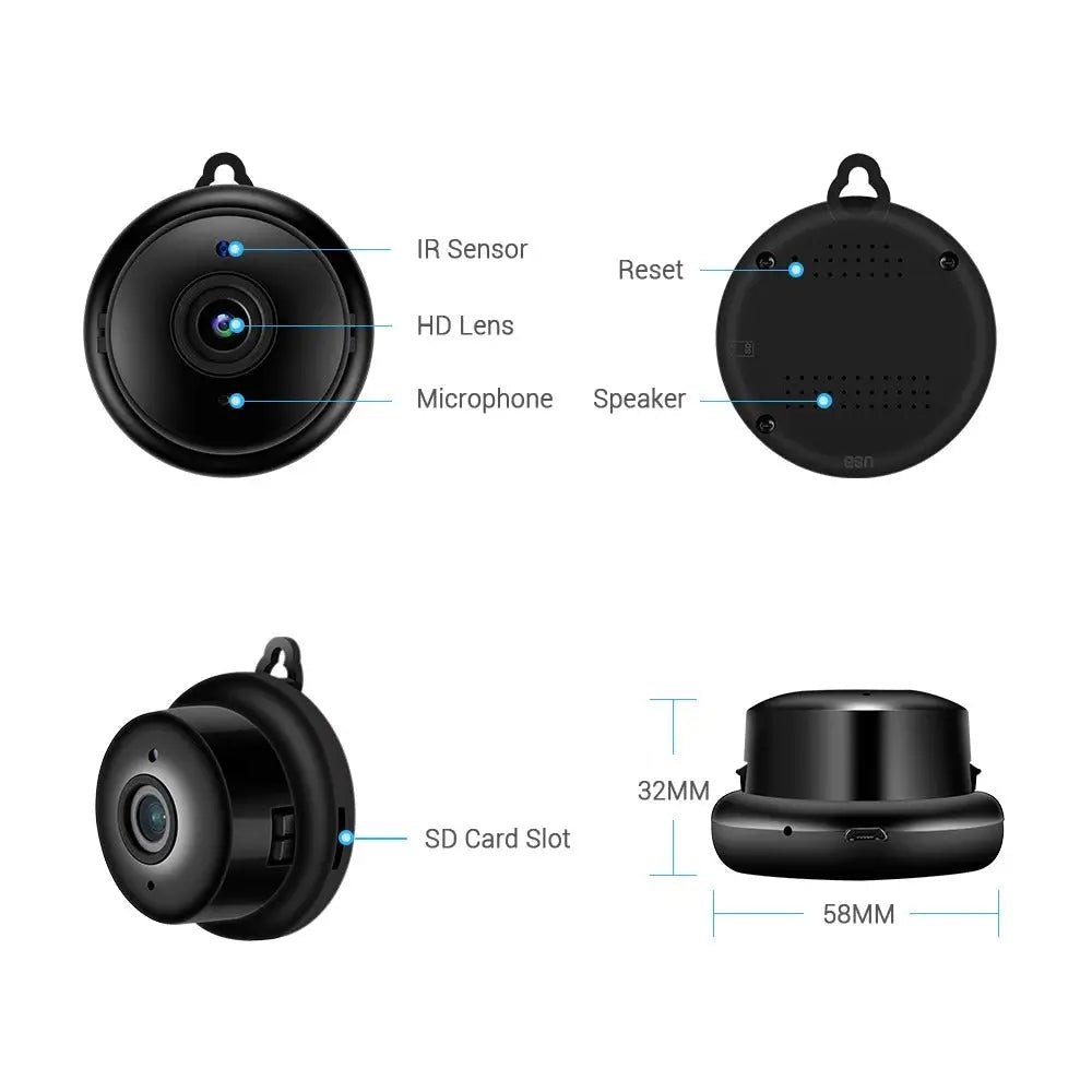 Cyber See Wifi Mini Camera 2MP - 3 Month Warranty - Zam Zam Store