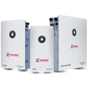 Inverex Power Wall INV-LV 2.6 – 5.3 – 10.6kWh LiFePO4 Lithium Battery