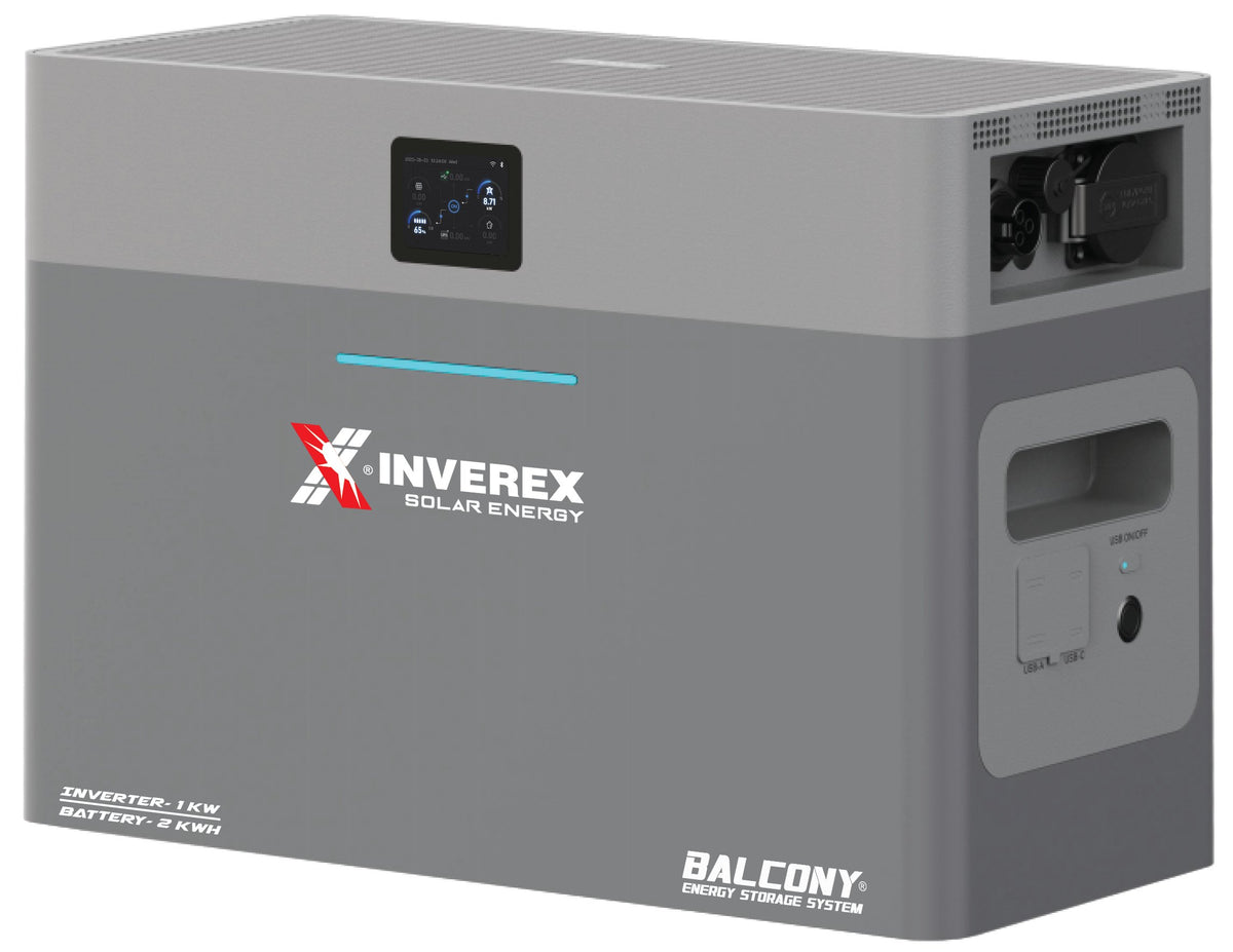 Inverex Balcony Energy Storage System 1kW / 2kWh – 1000W Solar Battery System