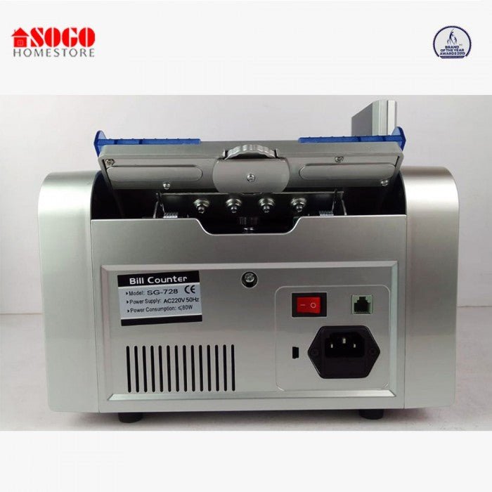 SOGO SG-728 Cash Counting Machine with UV, MG & IR Fake Note Detection