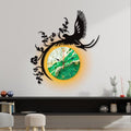 Flying Eagle Dial Wooden Wall Clock - Zam Zam Store