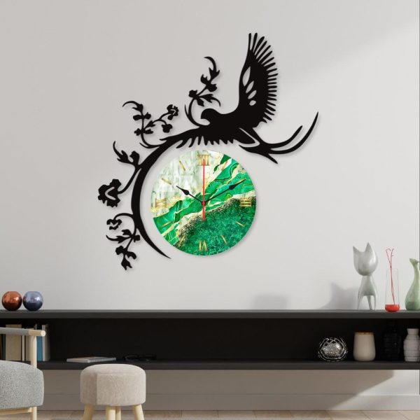 Flying Eagle Dial Wooden Wall Clock - Zam Zam Store