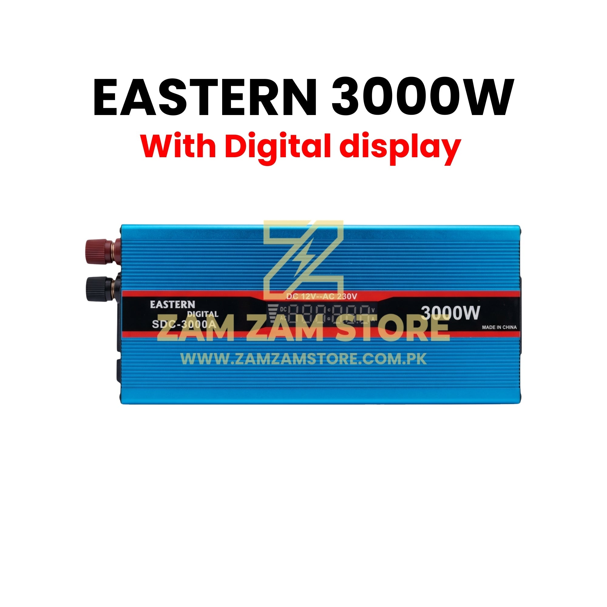 Eastern 3000W Inverter | 12V DC to 220V AC with Display Screen - Zam Zam Store