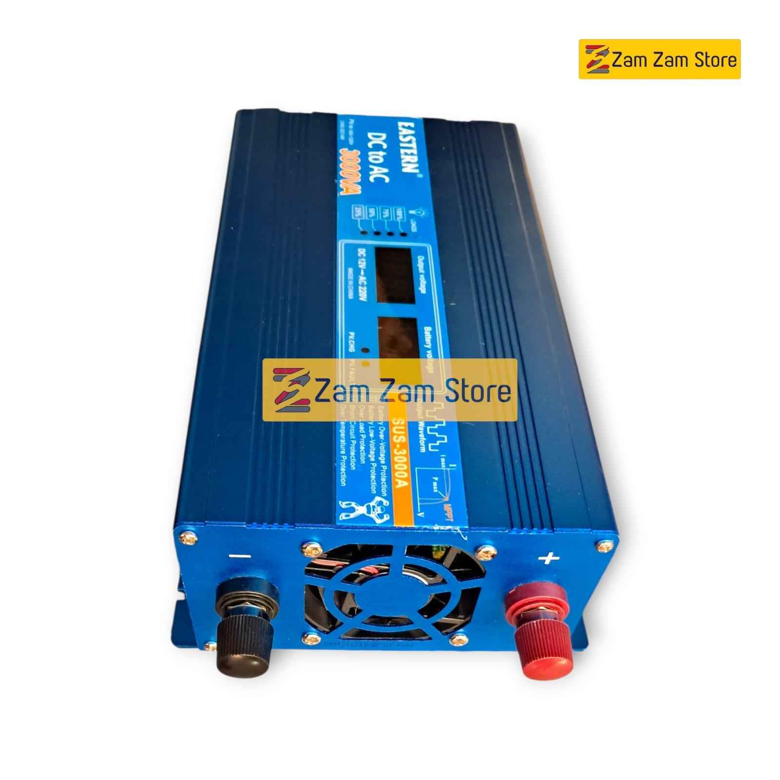 Eastern Inverter 3000 VA 12V DC to 220V AC with Builtin MPPT Solar Charger - Zam Zam Store