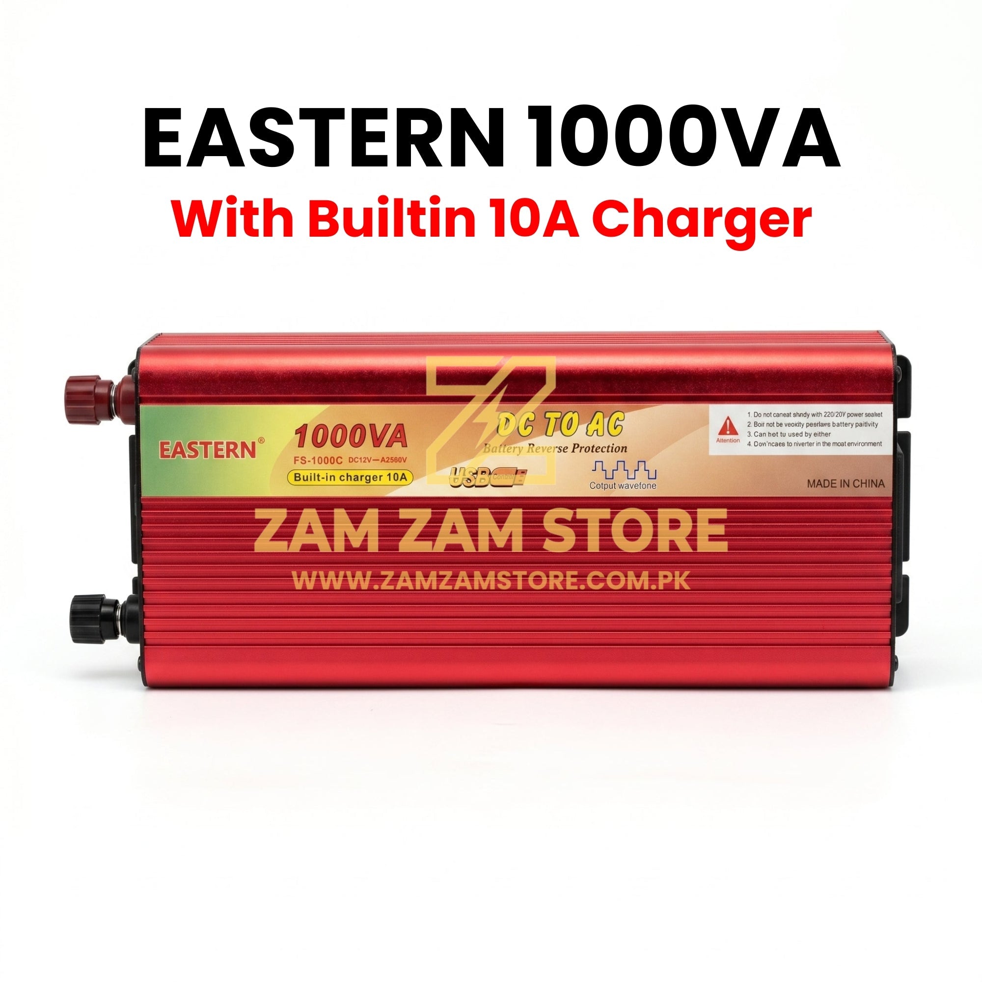 Eastern Inverter with charger 1000VA 12V DC to 220V AC - Zam Zam Store