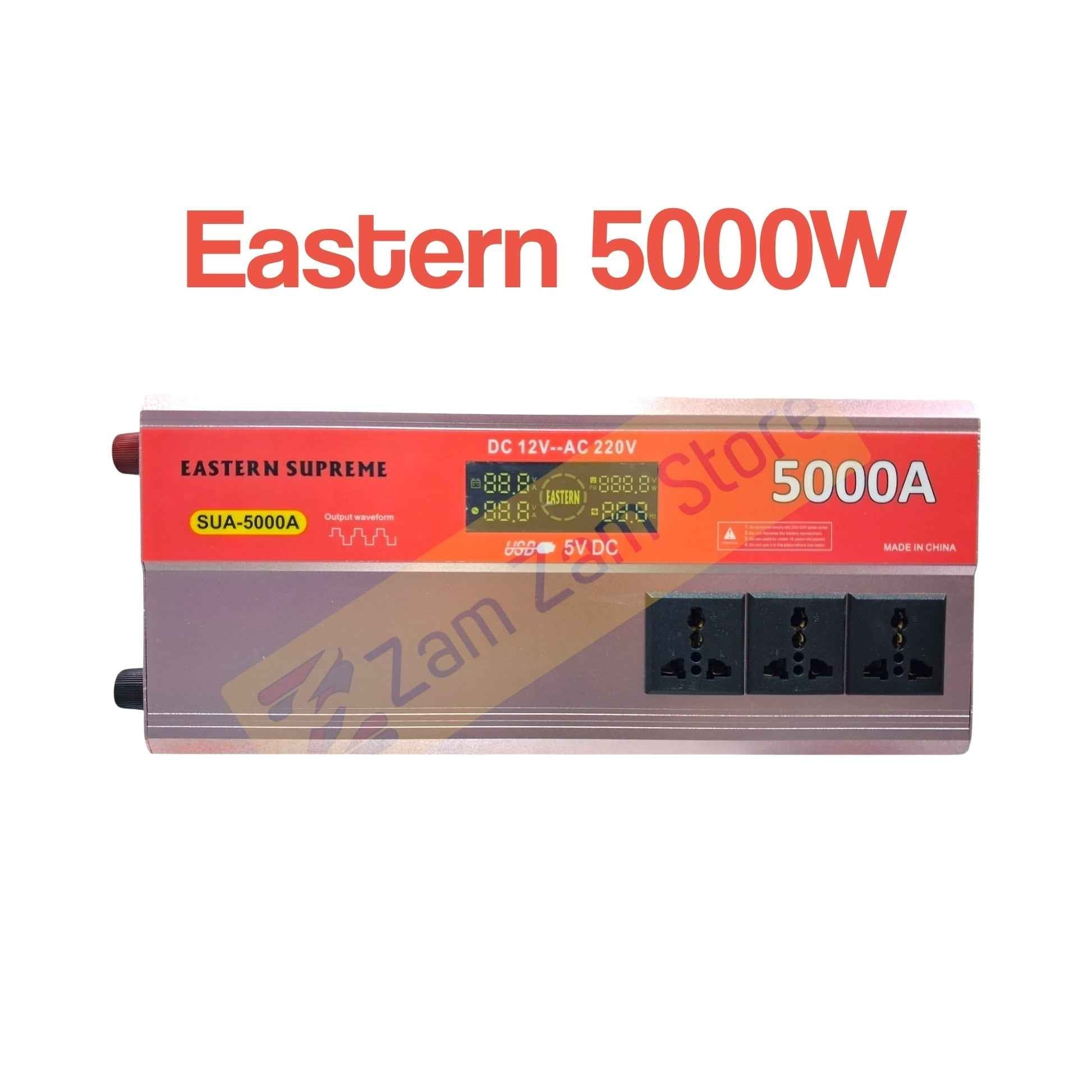 Eastern Supreme 5000W Power Inverter – 12V DC to 220V AC Converter New Model - Zam Zam Store