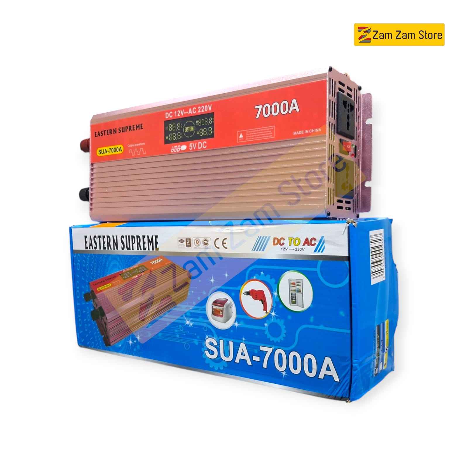 Eastern Supreme 7000W Power Inverter – 12V DC to 220V AC Converter - Zam Zam Store