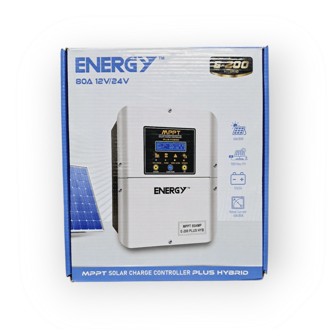 ENERGY Hybrid MPPT Solar Charge Controller 80A | 12V/24V Auto - Zam Zam Store