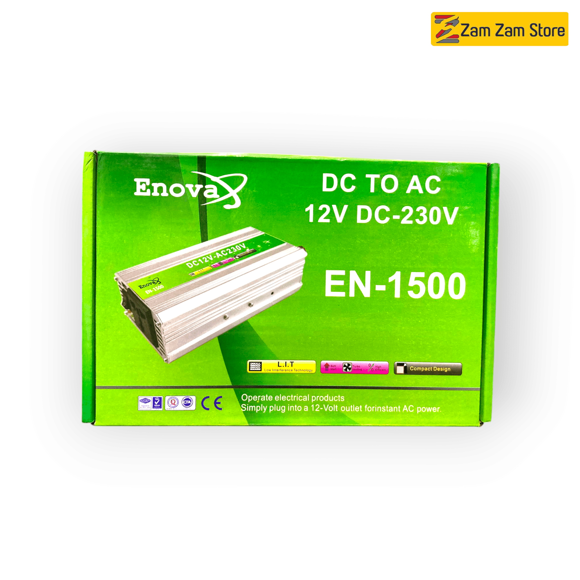 Enova 1500W DC to AC Inverter | 12V to 220V - Zam Zam Store