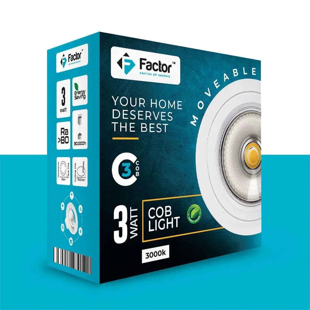 Factor COB LED Light 3W - Zam Zam Store