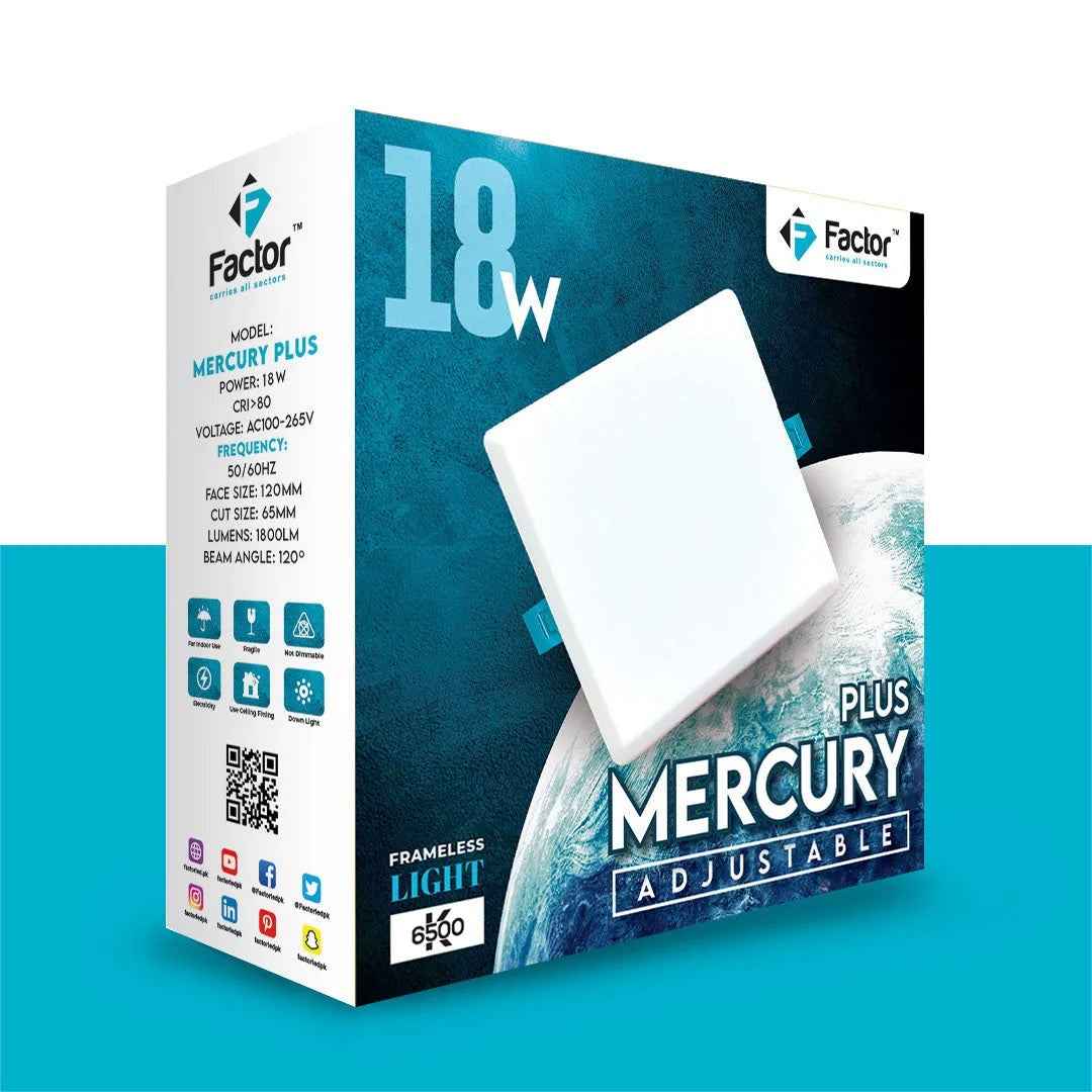 Factor Mercury Downlight Square - Zam Zam Store