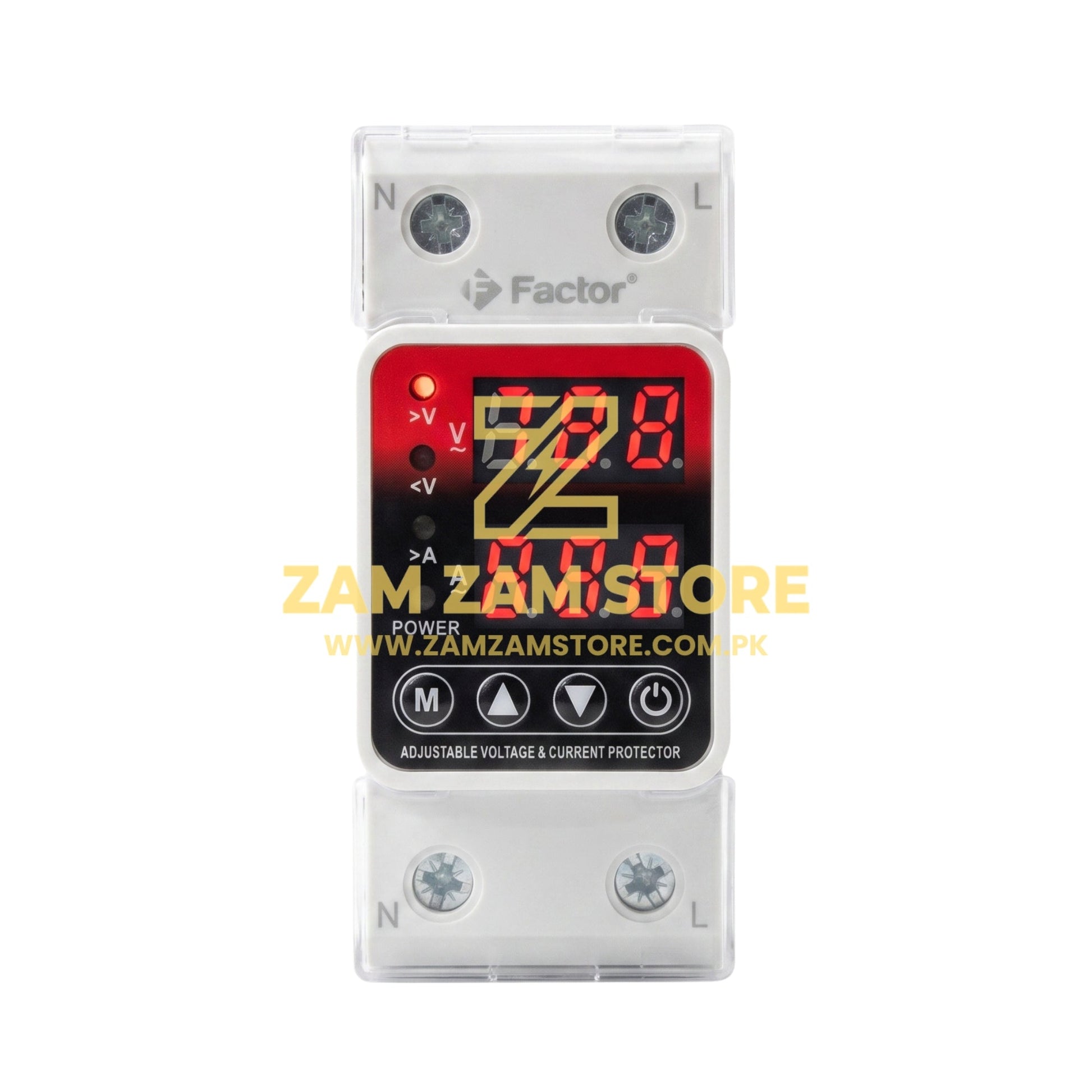 Factor Smart Voltage Protector 63A 2 Pole - 220V | 1 Year Warranty - Zam Zam Store