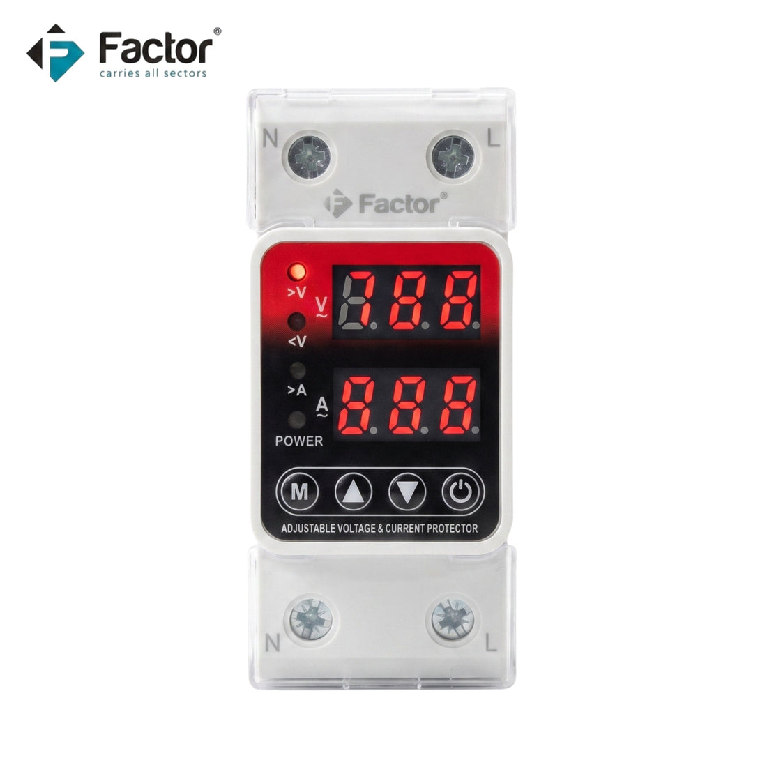 Factor Smart Voltage Protector 63A 2 Pole - 220V | 1 Year Warranty - Zam Zam Store