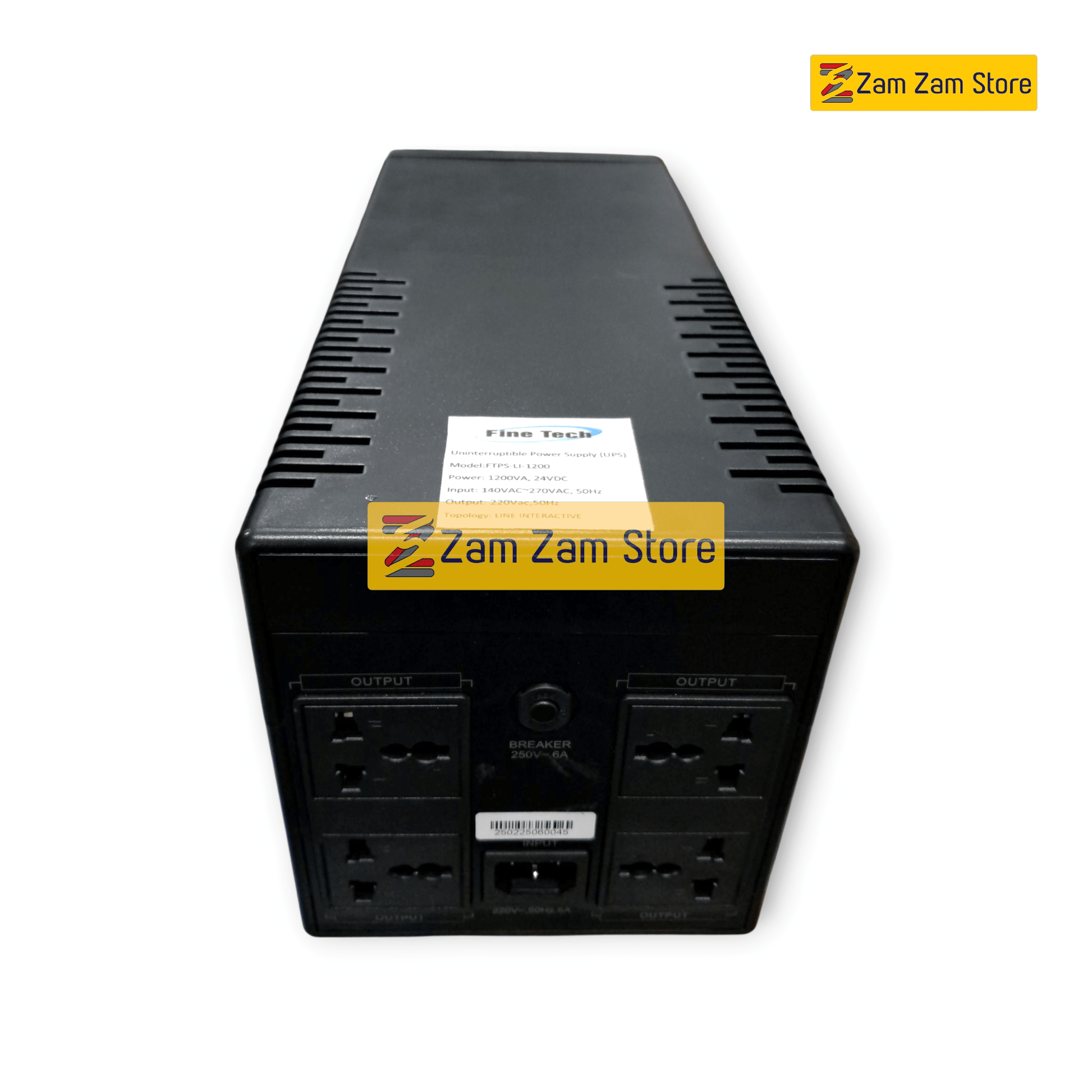 Fine Tech Inverter 1200 va - Short backup - Inverter 1 year warranty - Zam Zam Store