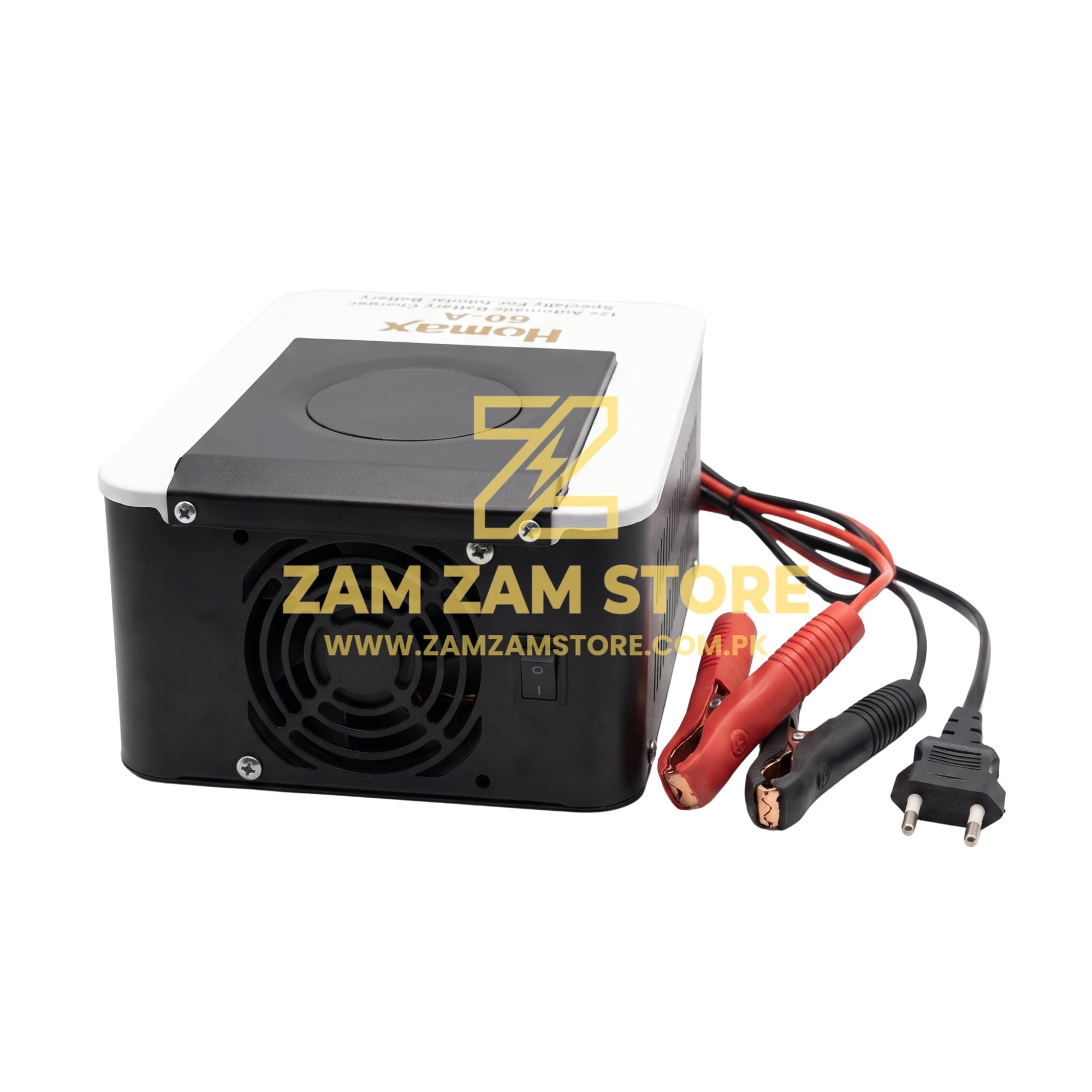 Homax 12V 60A Automatic Tubular Battery Charger | 3 Month Warranty - Zam Zam Store