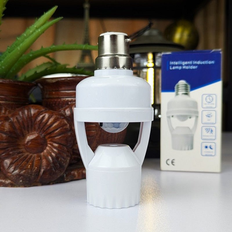 Human Body Motion Sensor E27 Lamp Bulb Holder 220V – Automatic Light Control - Zam Zam Store