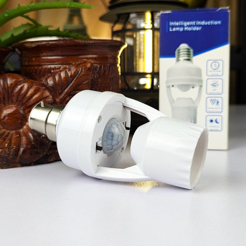 Human Body Motion Sensor E27 Lamp Bulb Holder 220V – Automatic Light Control - Zam Zam Store