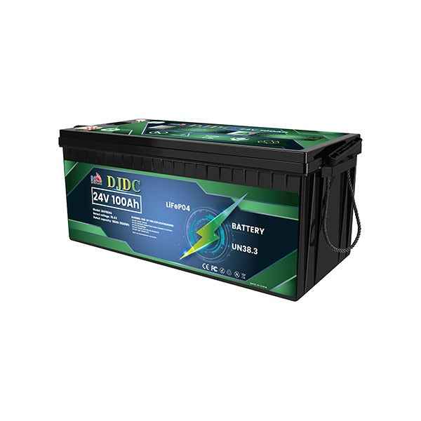DJDC 24V 100Ah LiFePO₄ Battery – Smart Display & Bluetooth | Dongjin