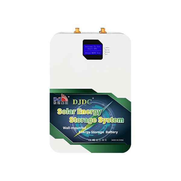 DJDC 24V 100Ah LiFePO₄ Wall-Mounted Battery – Smart BMS & LCD Display
