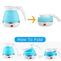 Silver Crest 0.7L Foldable Electric Travel Kettle – 600W White