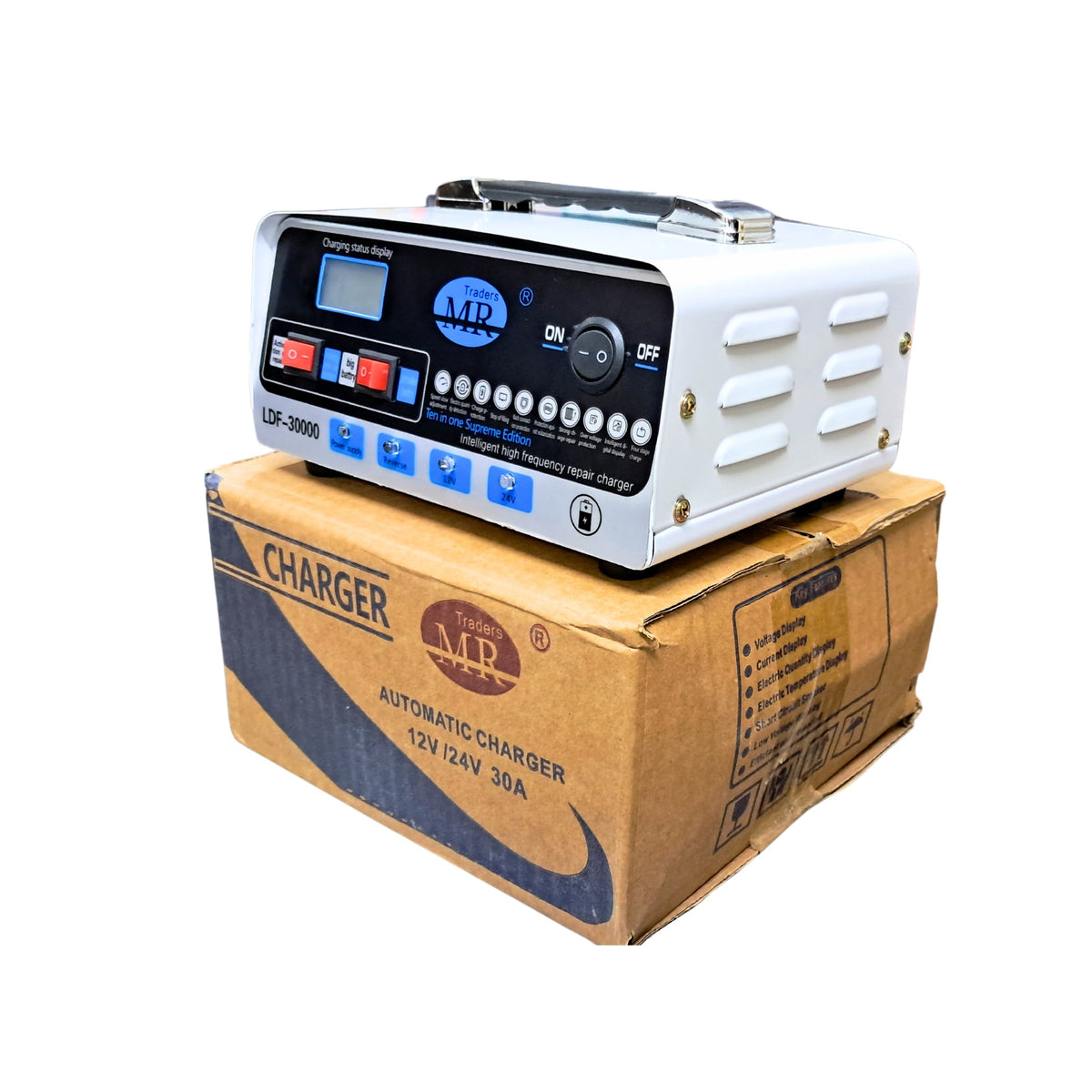 MR LDF 30000 30Amp Smart Battery Charger & De Sulfater | 12V/24V Auto - Zam Zam Store