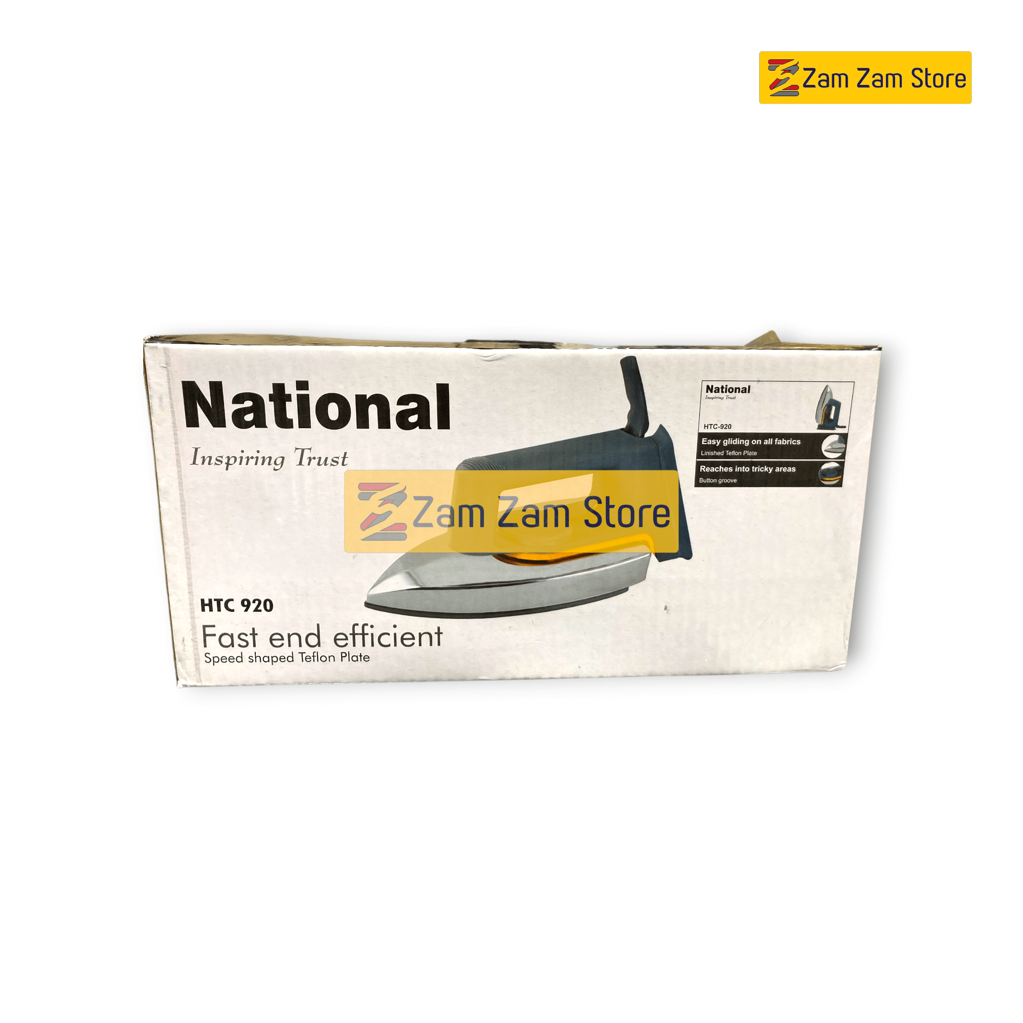 National 1000W Iron – High-Performance Steam Iron - Zam Zam Store