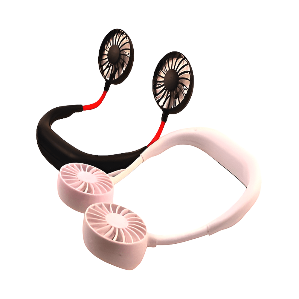 Neck Fans Mini Portable Outdoor Fan Personal Battery Operated Neckband Fan - Portable Cooling Device - Zam Zam Store