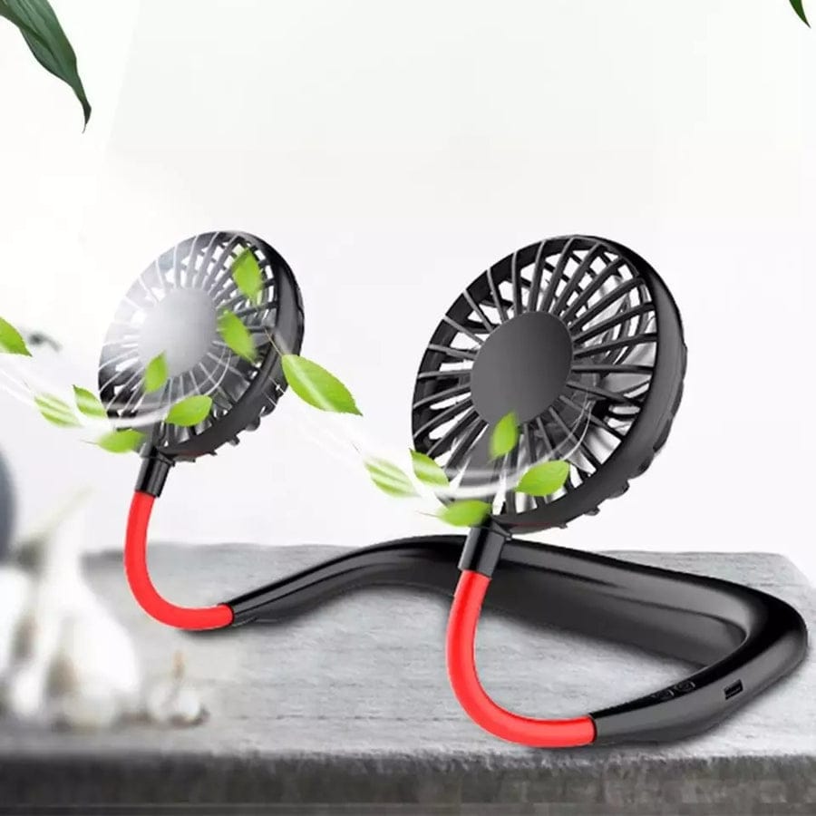 Neck Fans Mini Portable Outdoor Fan Personal Battery Operated Neckband Fan - Portable Cooling Device - Zam Zam Store