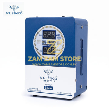 NT. JENCO 12V 35A Automatic Battery Charger with Digital Display - Zam Zam Store