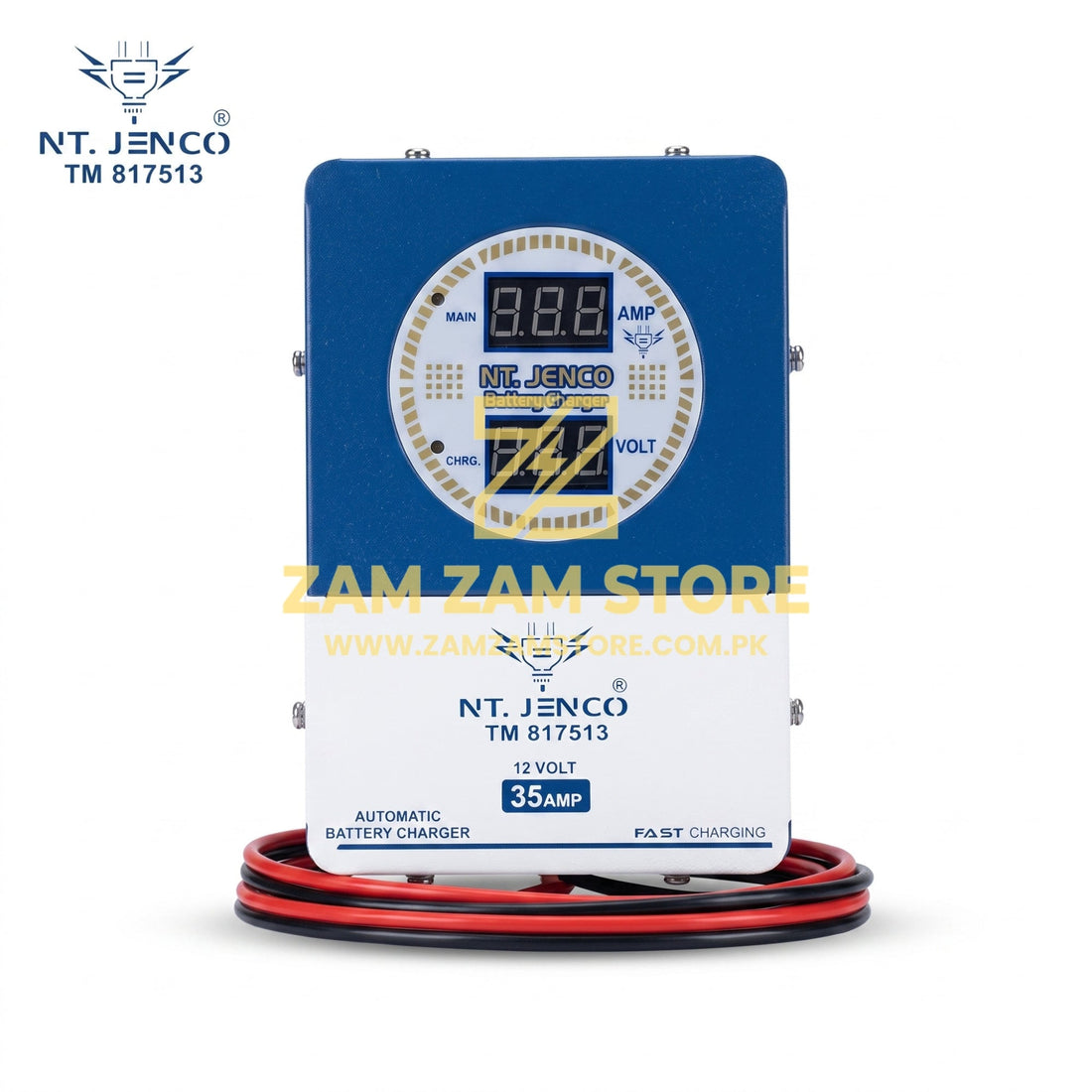 NT. JENCO 12V 35A Automatic Battery Charger with Digital Display - Zam Zam Store