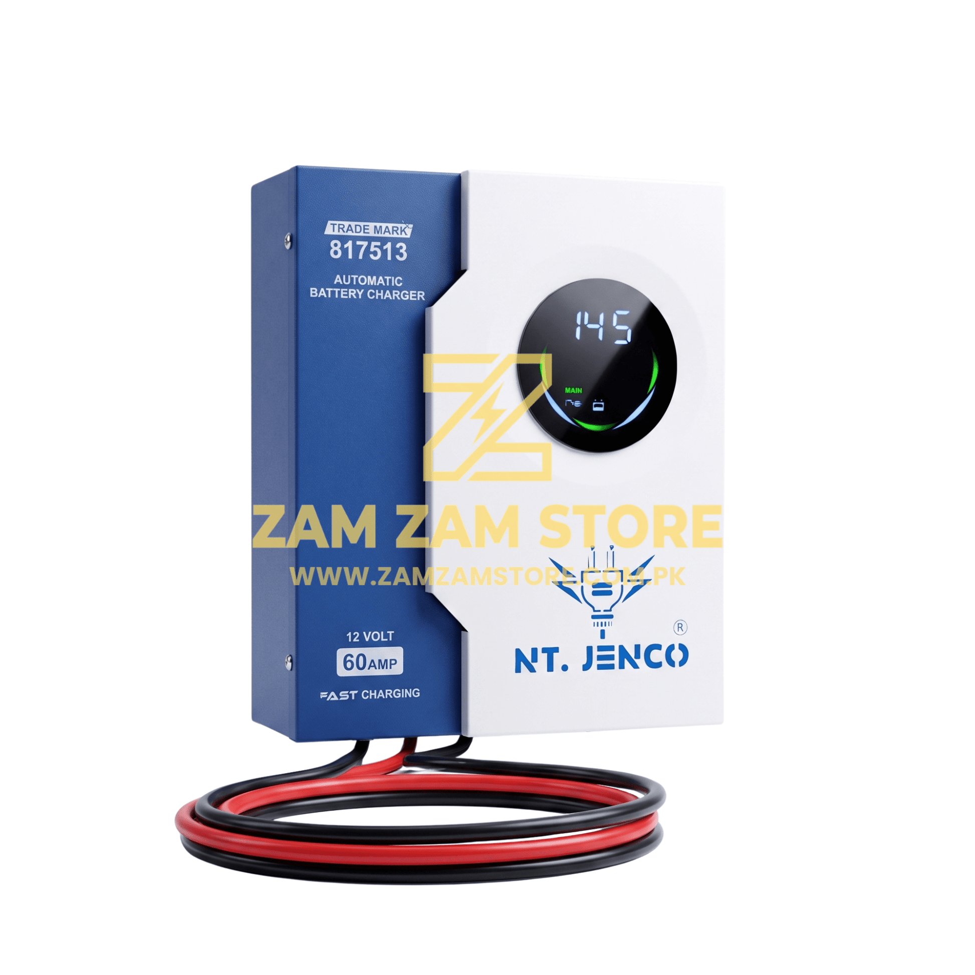 NT JENCO 12V 60A Automatic Battery Charger for Tubular/Lithium Batteries - Zam Zam Store