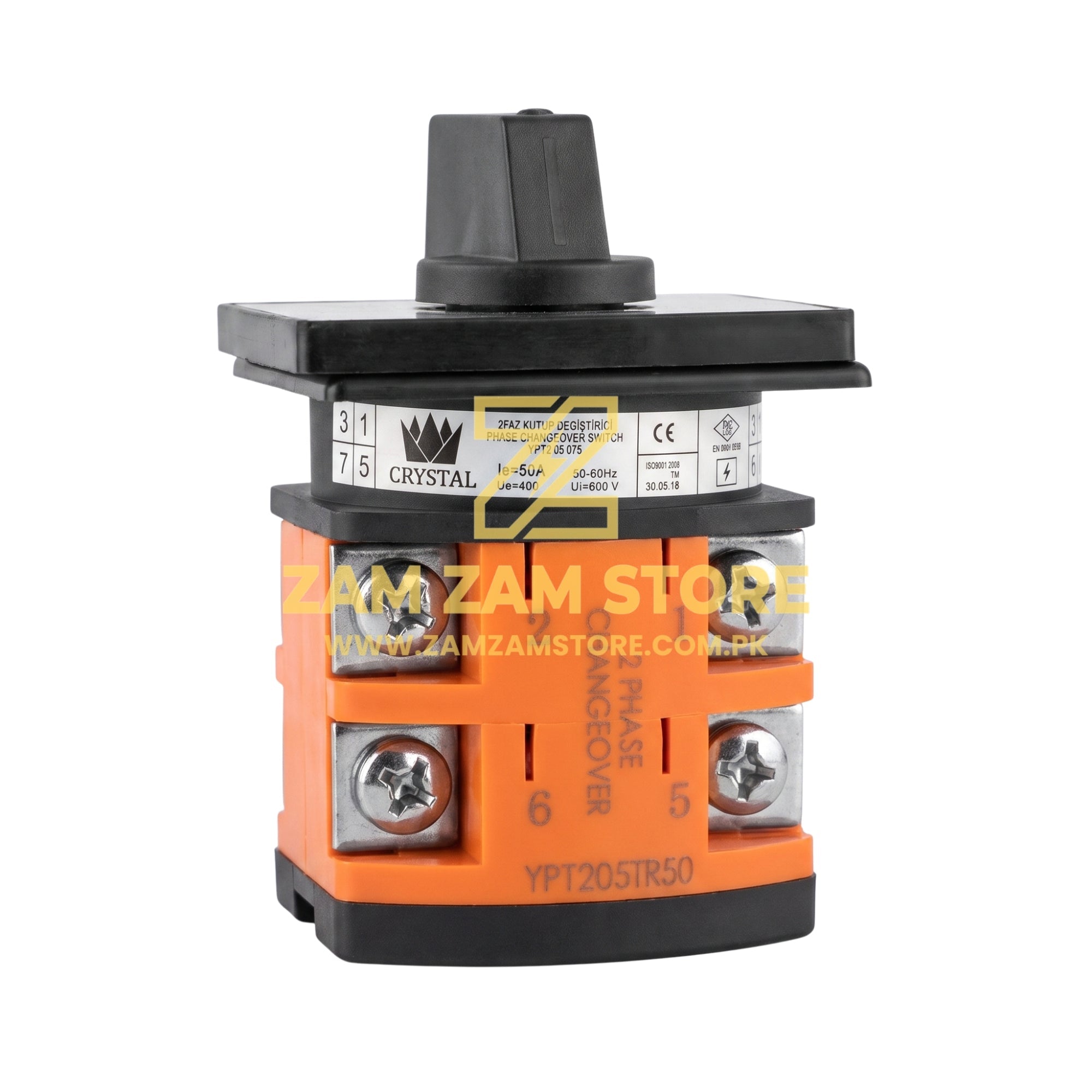 ORYSTAL 50A 2 Pole Change Over Switch | 102 Type - Zam Zam Store