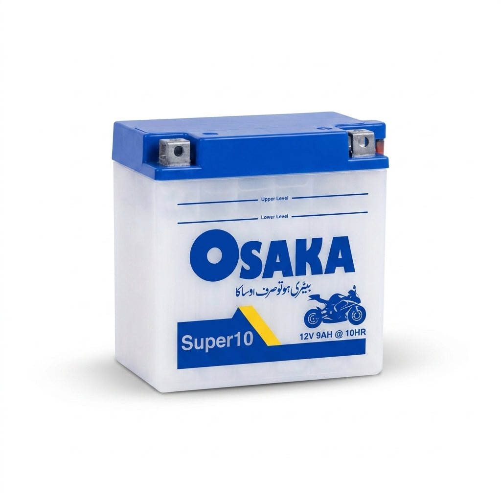 Osaka Super 10 Motorcycle Battery 12V 9Ah - Zam Zam Store