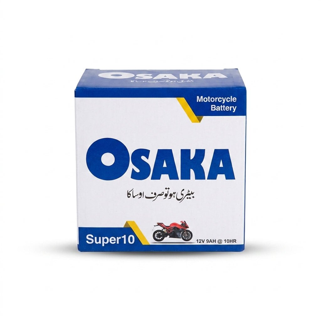 Osaka Super 10 Motorcycle Battery 12V 9Ah - Zam Zam Store