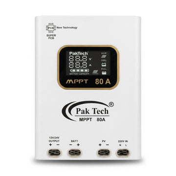 Paktech 80A MPPT Solar Charge Controller Hybrid 12V/24V - Zam Zam Store