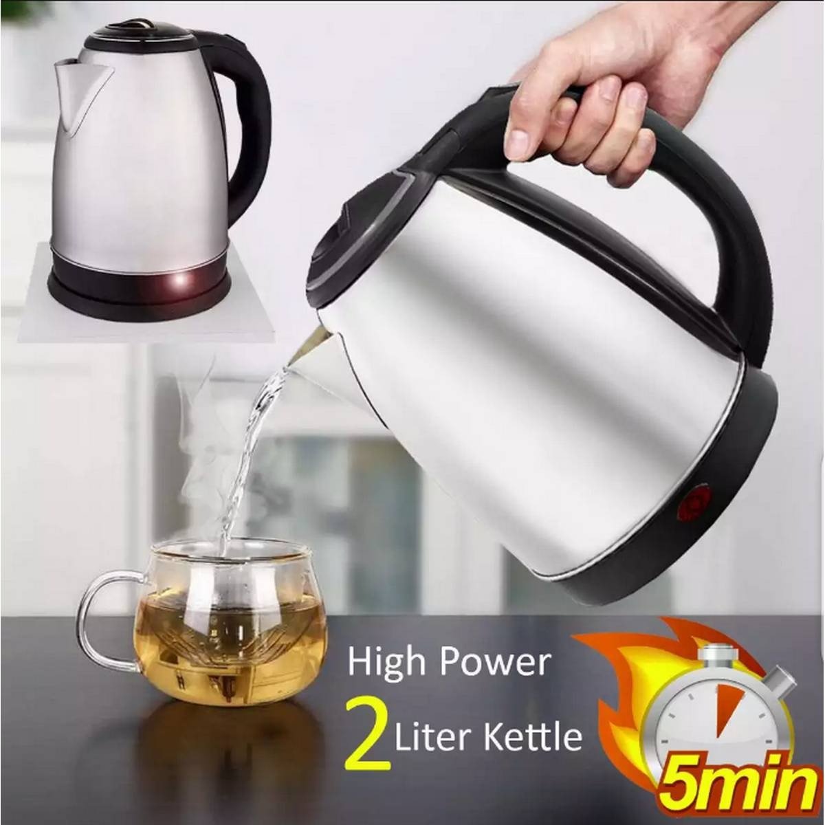 Panasonic 2.0L Electric Kettle – 2200W Fast Boil - Zam Zam Store