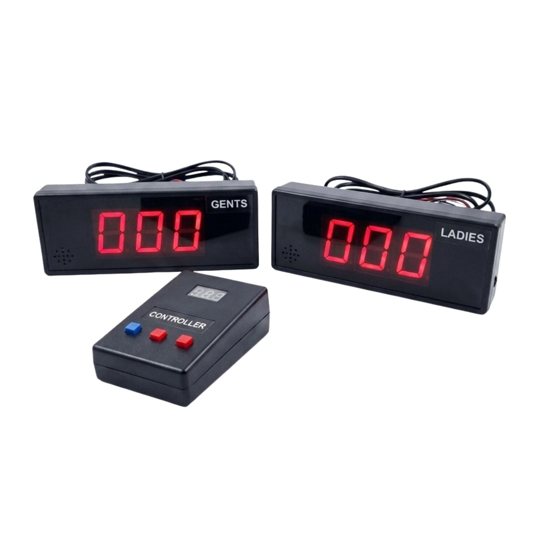 Patient Ticket Counter System – 3 Digit Display (1 Counter+ 2 Display) (Wired QMS) - Zam Zam Store
