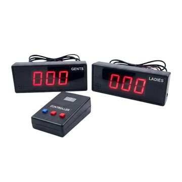 Patient Ticket Counter System – 3 Digit Display (1 Counter+ 2 Display) (Wired QMS) - Zam Zam Store