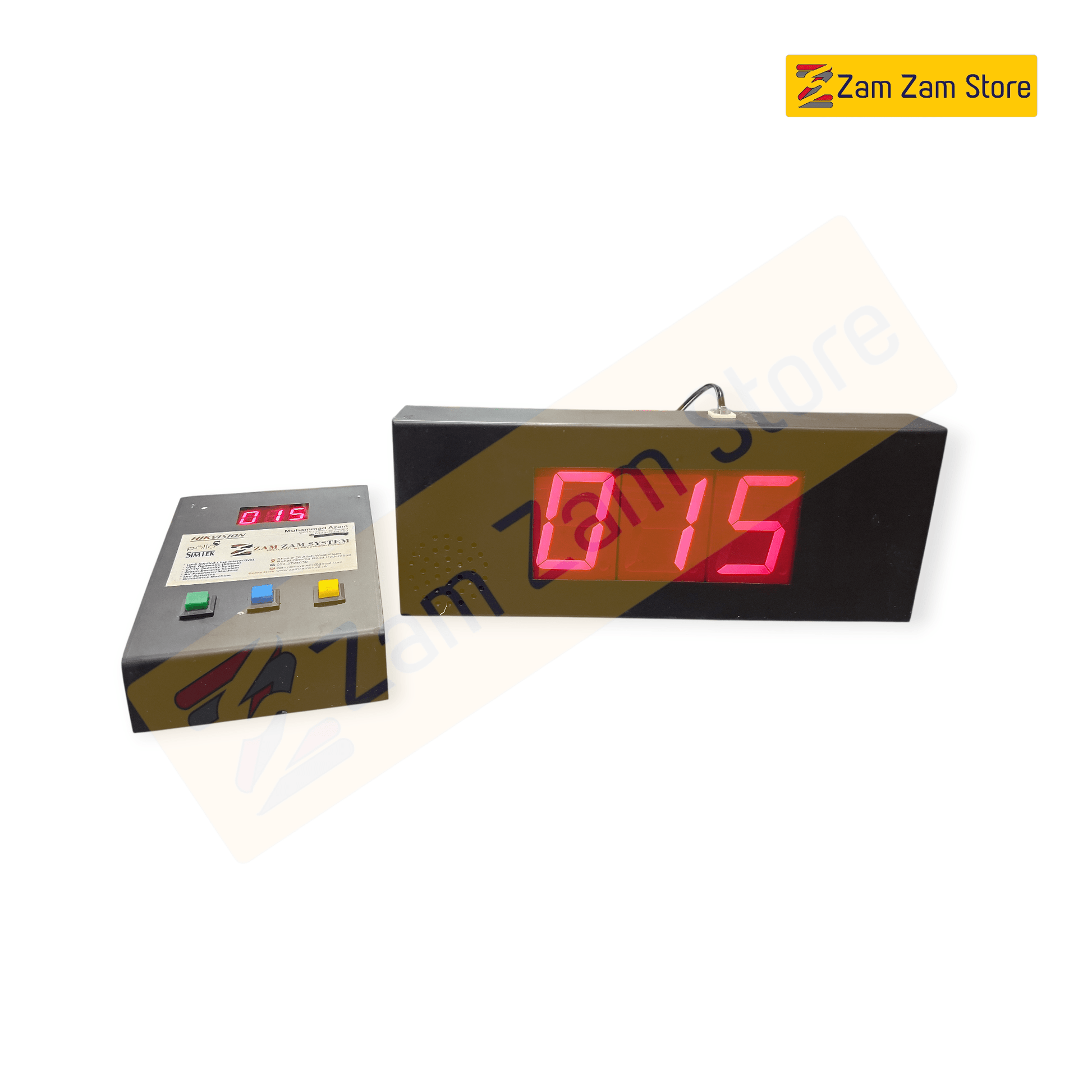 Patient Ticket Counter System – 3 Digit Display (Wired QMS) - Zam Zam Store