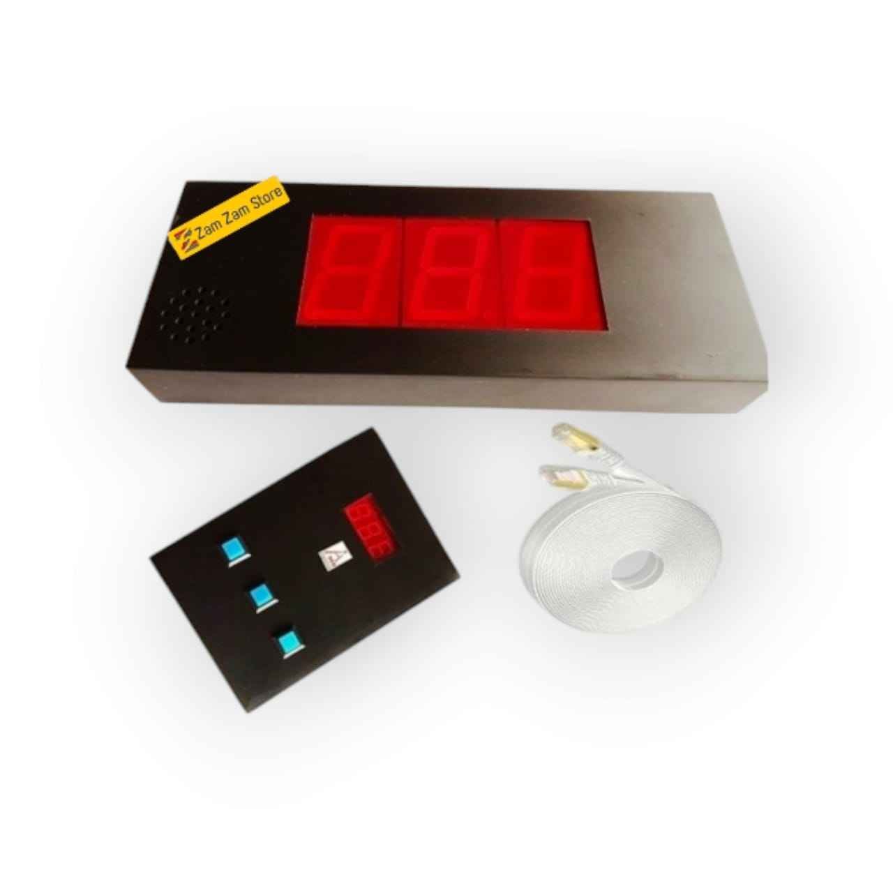 Patient Ticket Counter System – 3 Digit Display (Wired QMS) - Zam Zam Store