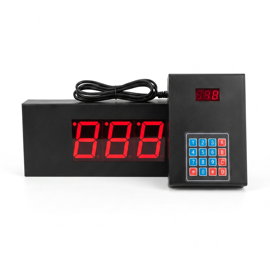 Patient Ticket Counter System – 3 Digit Display (Wired QMS Cat6) Random Control - Zam Zam Store