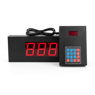 Patient Ticket Counter System – 3 Digit Display (Wired QMS Cat6) Random Control - Zam Zam Store