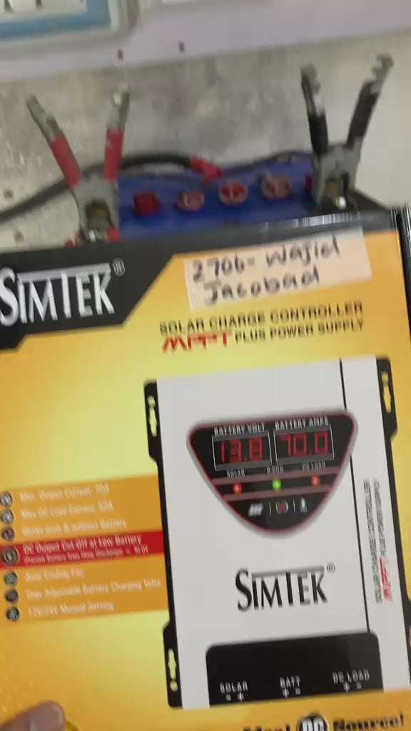 Simtek Eco Series DC King 70A NON HYBRID MPPT | Works With/Without Battery - 1 year warranty