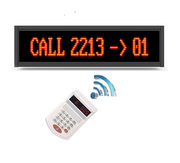 Wireless Patient Ticket Counter System QMS with Text Message
