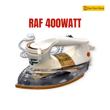 RAF 400W Electric Energy Saving Iron - 1 year Element warranty. Free delivery - Zam Zam Store