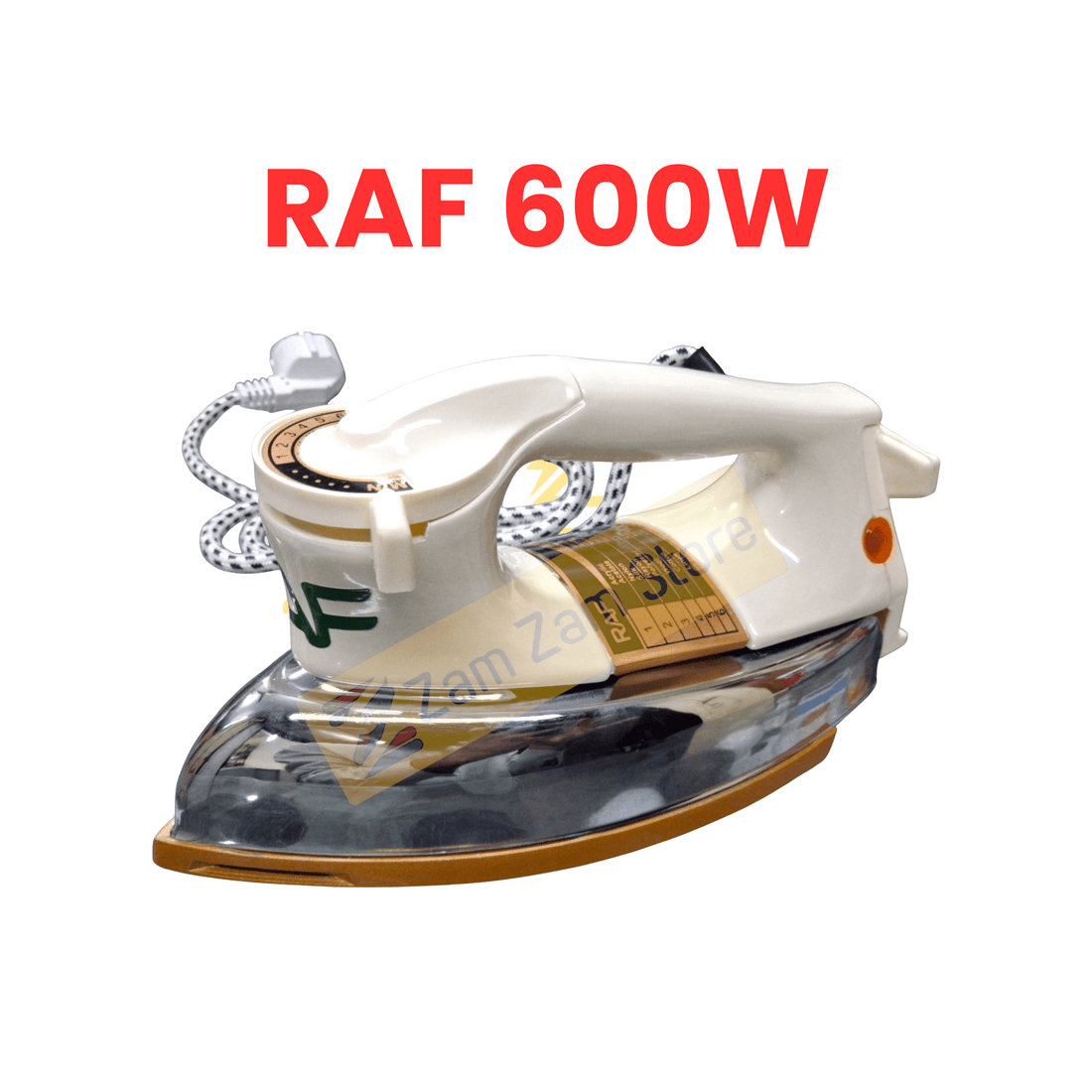 RAF 600W Electric Energy Saving Iron - 1 year Element warranty. Free delivery - Zam Zam Store