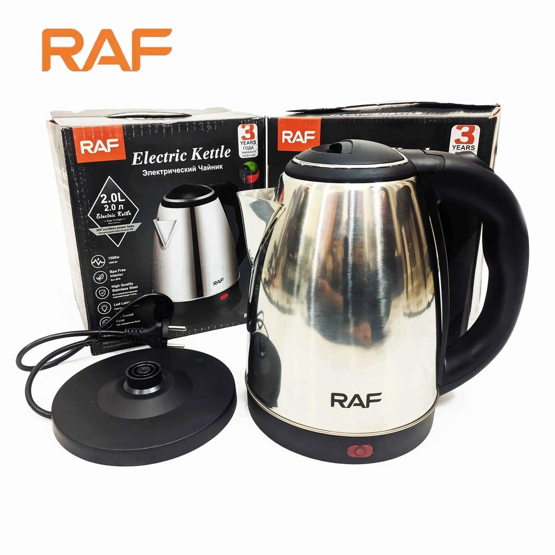 RAF Automatic Electric Kettle – 2.0L 1500W - Zam Zam Store